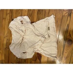 Dior Light Beige Long Sleeve Twist Front Top